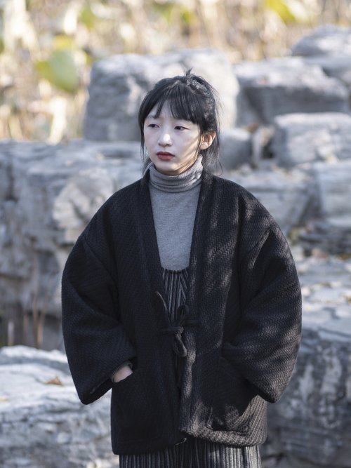 【2024最新】SNSで話題・人気の商品のおすすめアイテム Hanako coarse texture Weaving Japanese-style half kimono ジャケット・アウター