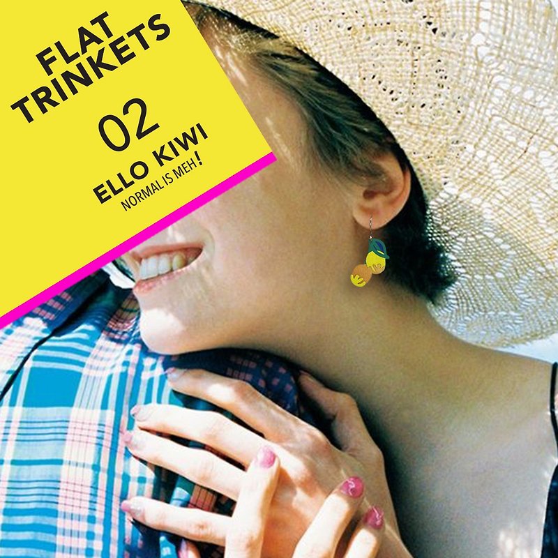 FLAT TRINKETS CARD - 02 - Earrings & Clip-ons - Paper Multicolor