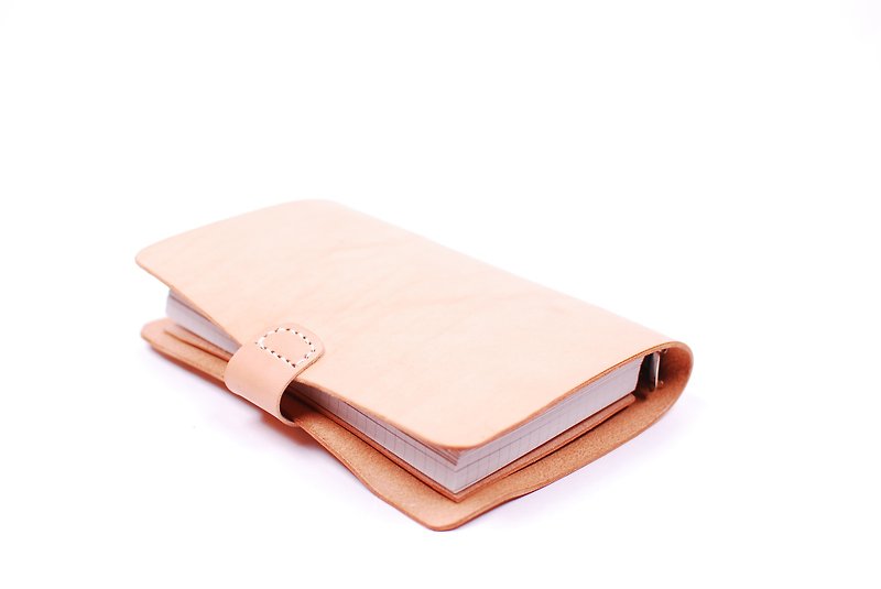 Chores. A6 loose-leaf vegetable tanned leather notebook (2 colors) - Notebooks & Journals - Genuine Leather Multicolor