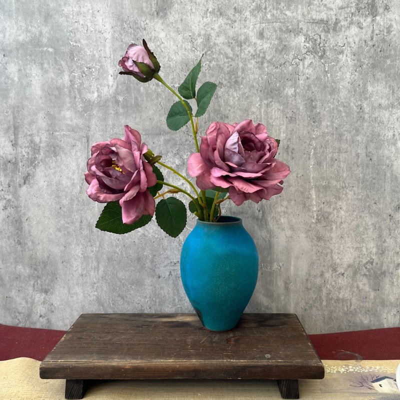 孔雀藍 花器 - 花瓶/花器 - 陶 綠色