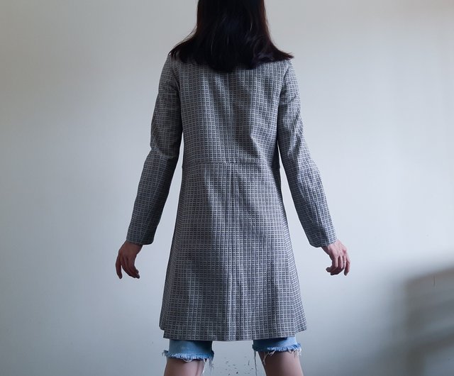 イタリア製　グレー ニット コート　CIVIDINI イタリア製グレー ニット コートCIVIDINI
