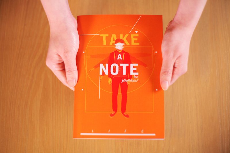 Deerhorn design / Deerhorn LIFE your life notebook orange - Notebooks & Journals - Paper Orange