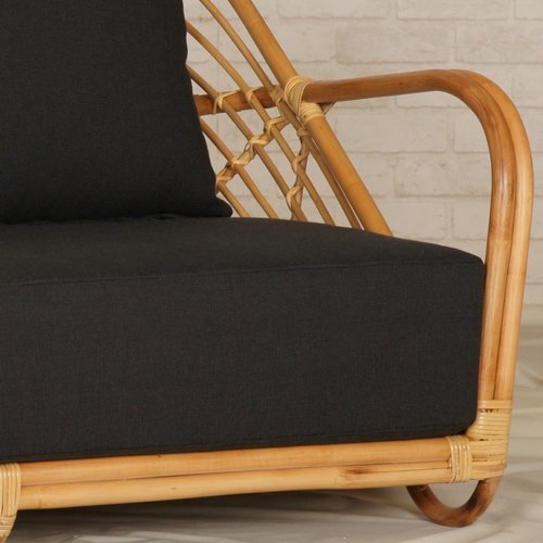 インドネシア天然無垢材ソファー インドネシアの天然ラタンソファ Jieka ダブルソファ バリ島 南