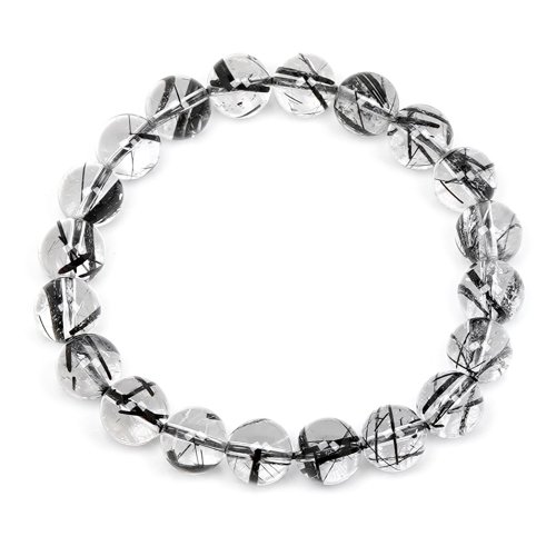 正佳珠寶 Gemsrich Jewelry 【正佳珠寶】黑髮晶 頂級淨透 8.8-9.2mm 黑髮晶手珠