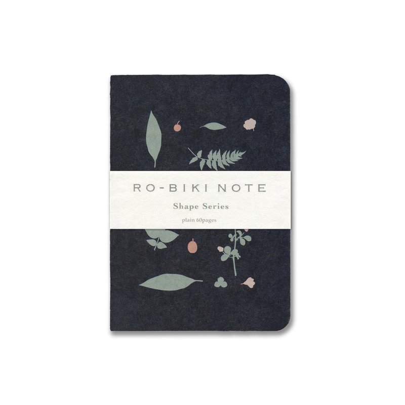 RO-BIKI NOTE SHAPE SERIES Wild Plants - Notebooks & Journals - Paper Blue