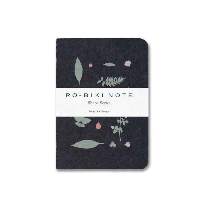 RO-BIKI NOTE SHAPE SERIES Wild Plants - Notebooks & Journals - Paper Blue