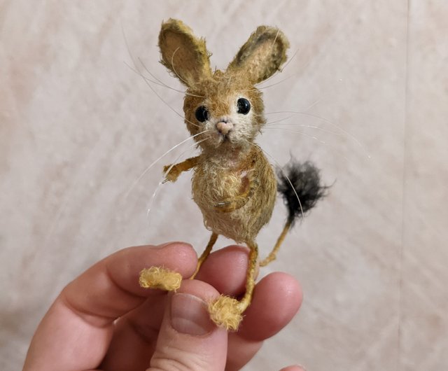 トビネズミミニチュア テディベア ooak かわいいぬいぐるみ