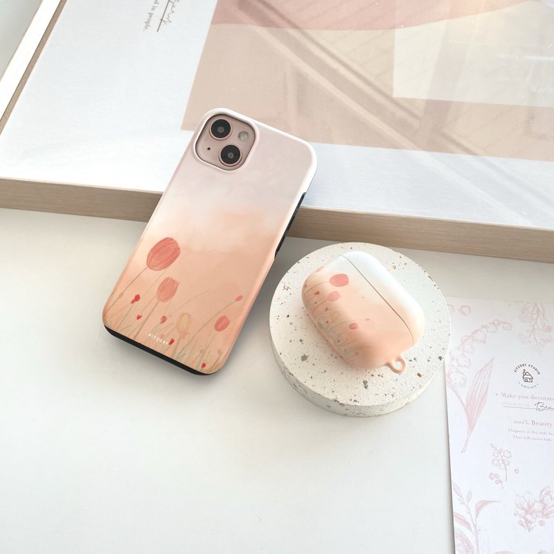 【FITZORY】風景系列 - 午後鬱金香 | iPhone殼 - 手機殼/手機套 - 塑膠 橘色