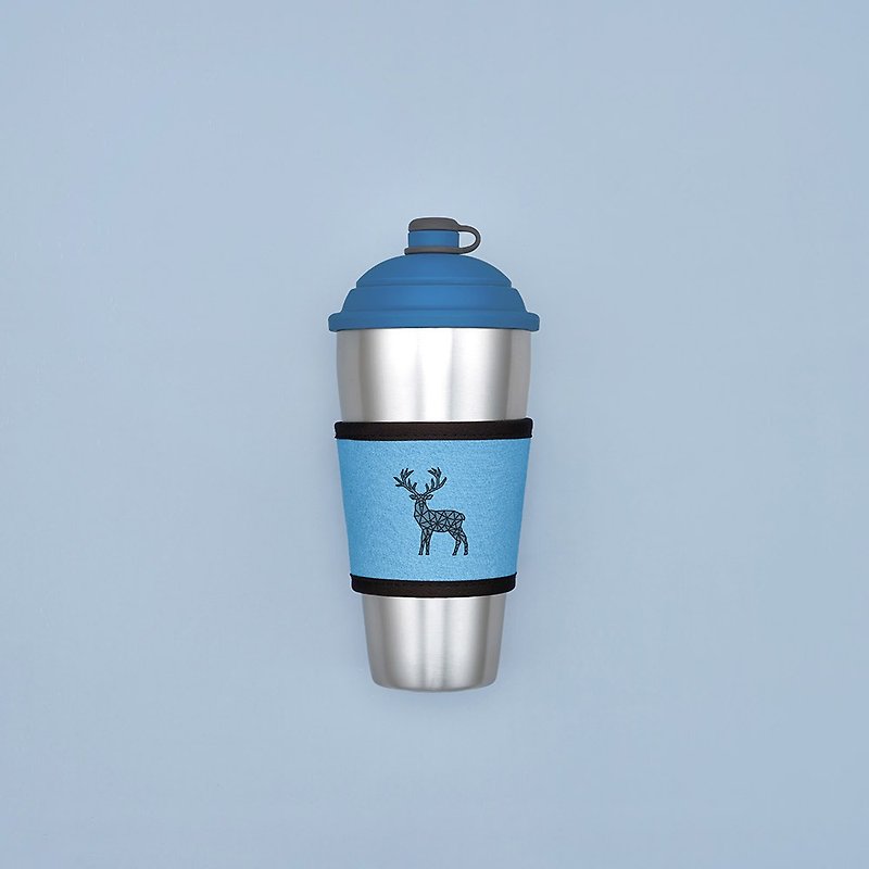 YCCT 感溫杯套 - 馴鹿 - 喝咖啡的好夥伴 - 水壺/水瓶 - 棉．麻 多色