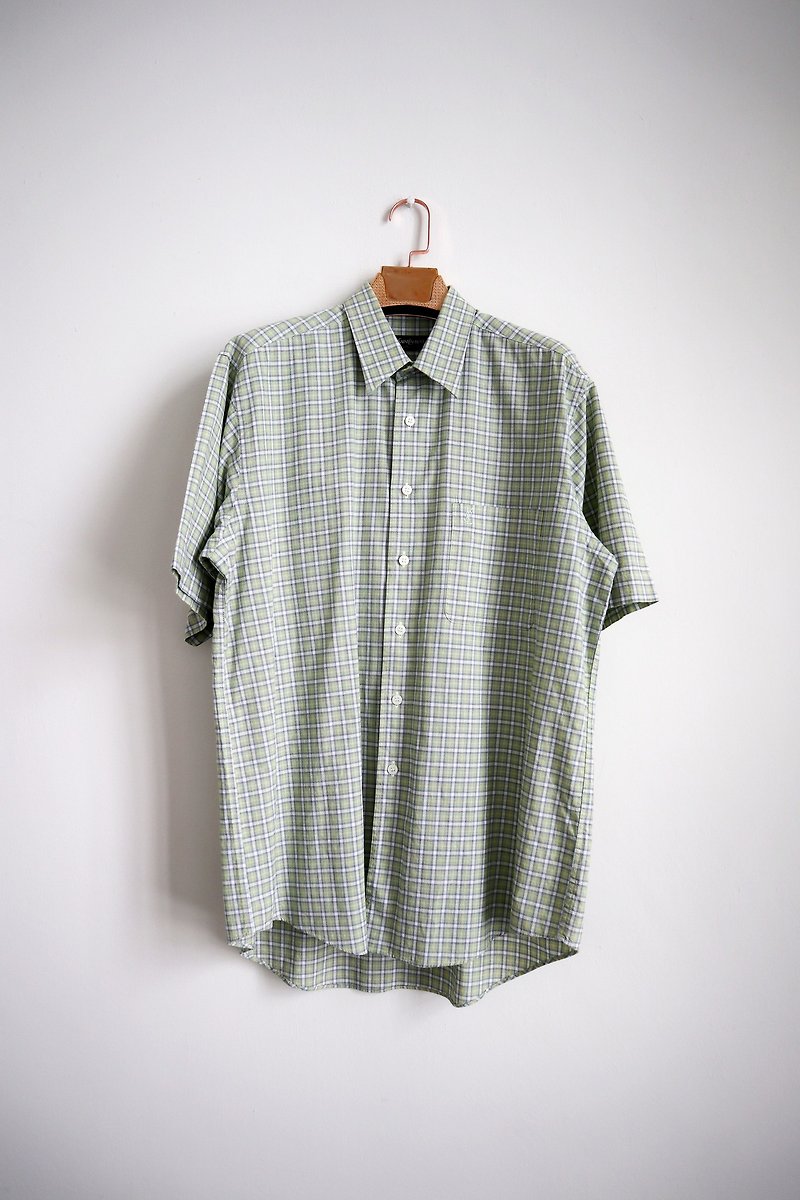 Pumpkin Vintage. Ancient Yves Saint Laurent Plaid Shirt - Men's Shirts - Cotton & Hemp 