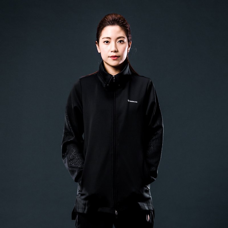Origin Airborne InstaDRY volley Instant Dry Neutral Function Flip Stand Collar Jacket Black Light - Women's Sportswear Tops - Polyester 