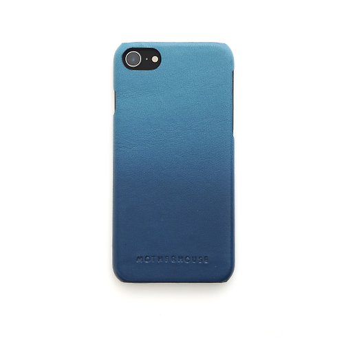 MOTHERHOUSE Irodori 季節色彩皮革手機殼-蒼海 iPhone 7、8、SE