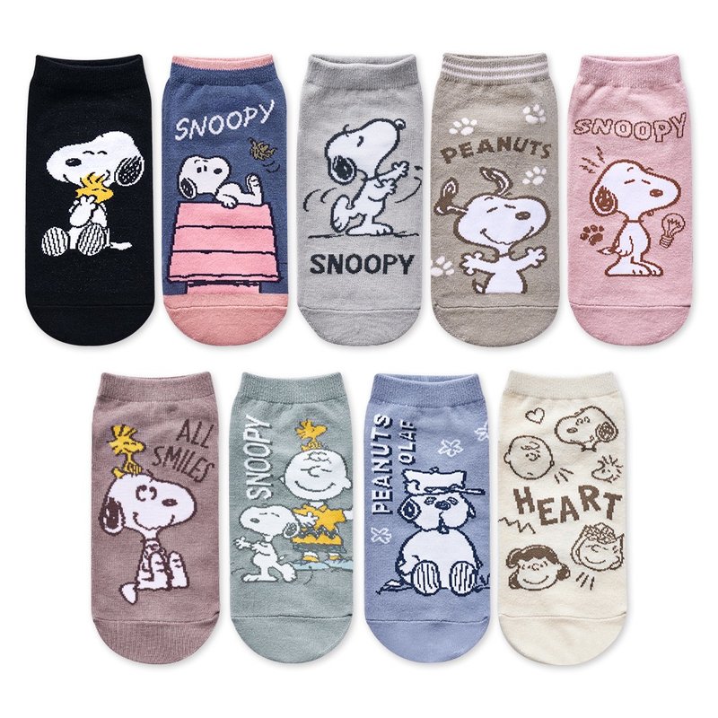 史努比直版襪 Snoopy短襪 台灣製親子襪【ONEDER旺達】 - 襪子 - 其他材質 