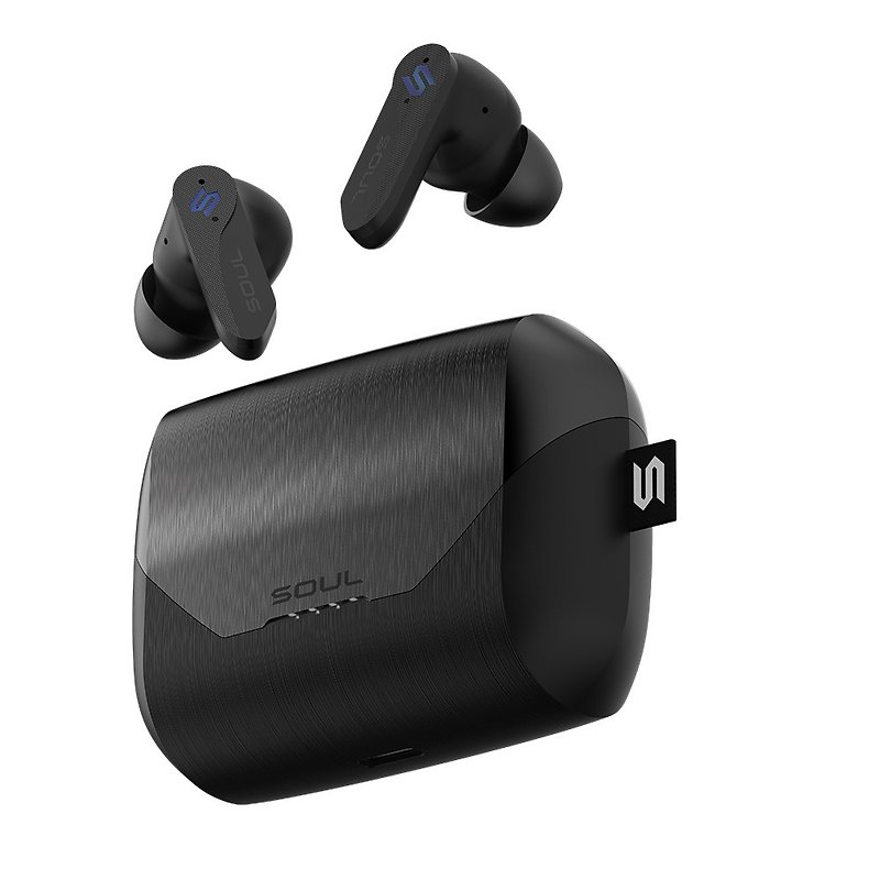 SOUL S-PLAY True Wireless Bluetooth Headphones - Knight Black - Headphones & Earbuds - Other Materials Black