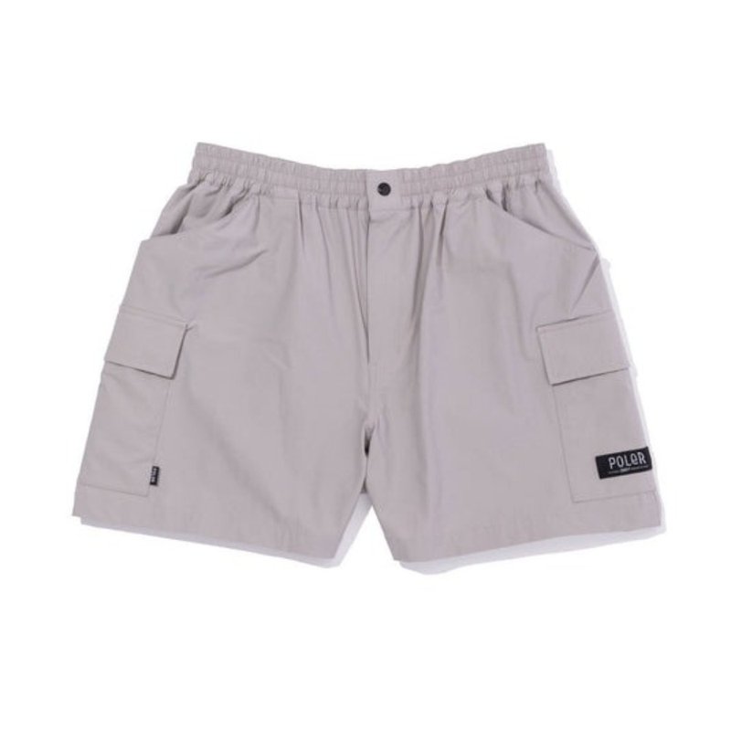 日本限定POLER STRETCH RIP RELAX CARGO SHORTS 工裝短褲 / 淺灰 - 男短褲/工作短褲 - 其他材質 灰色