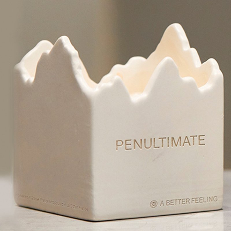 PENULTIMATE ceramic scented candle - Candles & Candle Holders - Porcelain White