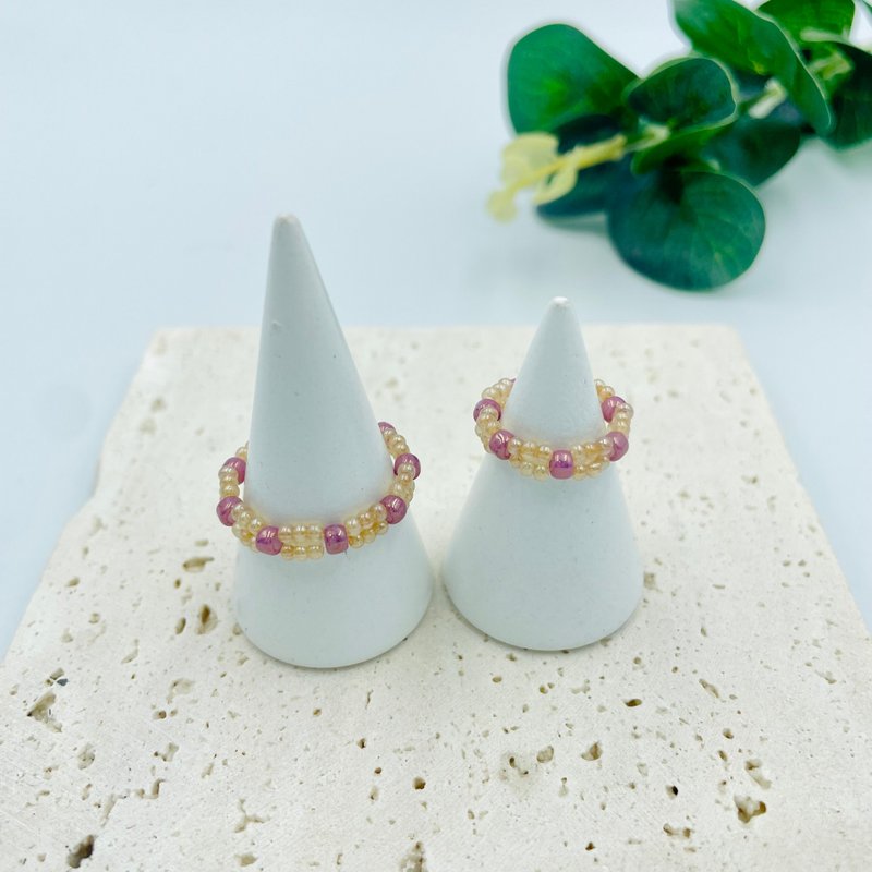 Parent-child style around beaded ring - General Rings - Plastic Multicolor