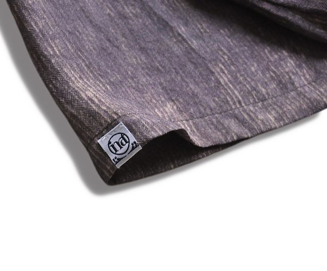 INNATE】Draggy silk cardigan loose short-sleeved shirt- Stone print - Shop  INNATE Men's Shirts - Pinkoi