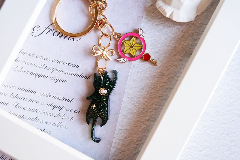 Star cat key ring - ที่ห้อยกุญแจ - เรซิน 