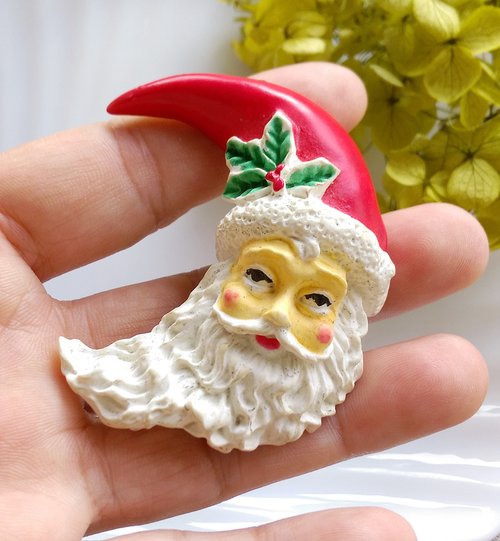 イタリア ヴィンテージ ブローチ GIOVANNI サンタクロース 398