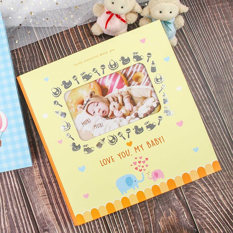 Chuyu  12K3孔雙格寶寶相本/成長相簿/超音波紀錄(4x6)-60枚相片 - 相簿/相本 - 紙 多色