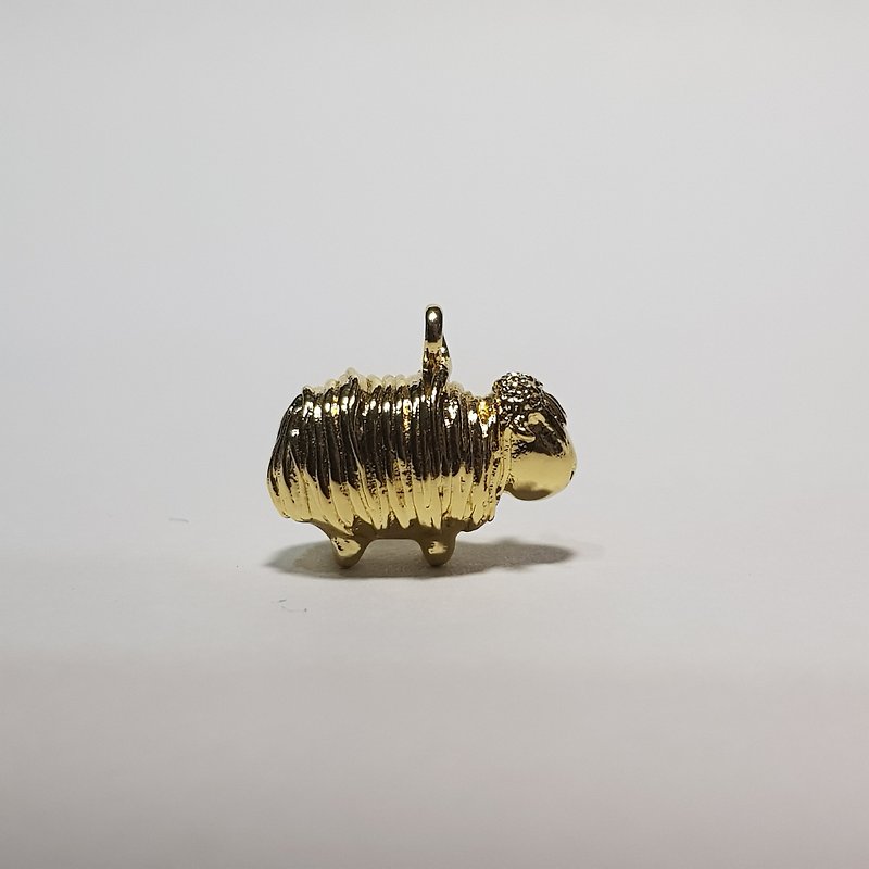 羊のペンダント飾り＃C109003 - チャーム - 銅・真鍮 ゴールド