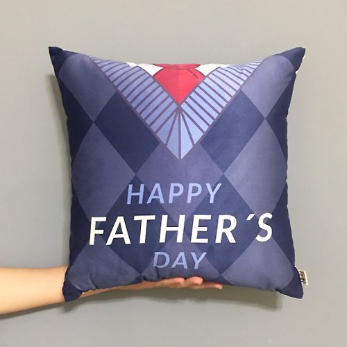 FunPrint 客製禮物 客製 父親節快樂-16格設計抱枕 父親節禮物
