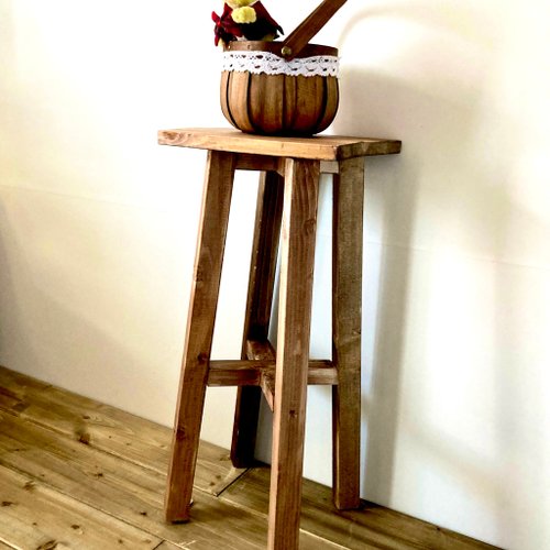 スツール サイドテーブル 四角い アンティーク風 椅子 イス チェアー