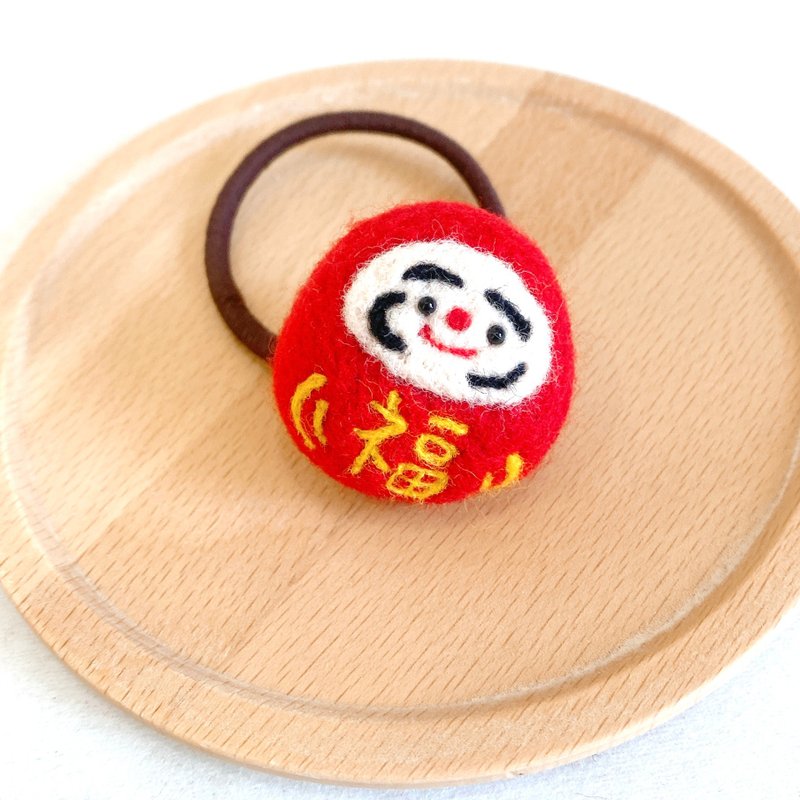 Japanese Fushen Wool Felt Hair Bundle - Hair Accessories - Wool Red