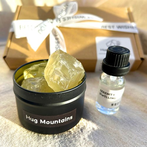 Hug Mountains 最強招財黃水晶 擴香水晶 禮盒 精油