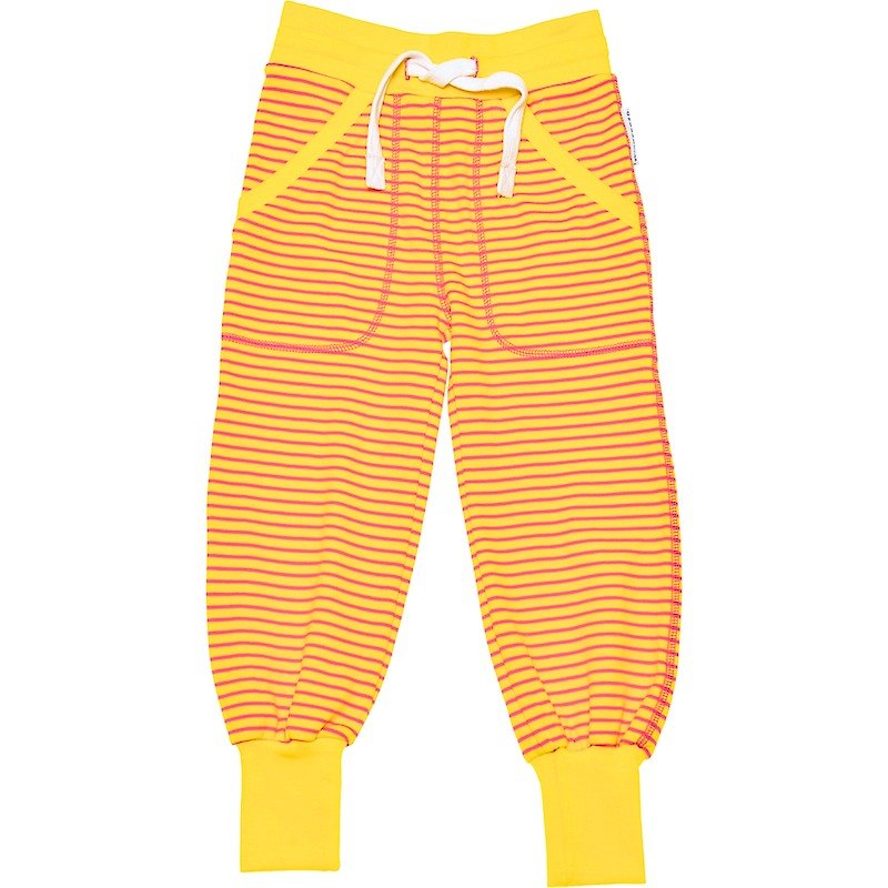 Swedish Organic Cotton Trousers 1-8 Years Yellow - กางเกง - ผ้าฝ้าย/ผ้าลินิน สีเหลือง