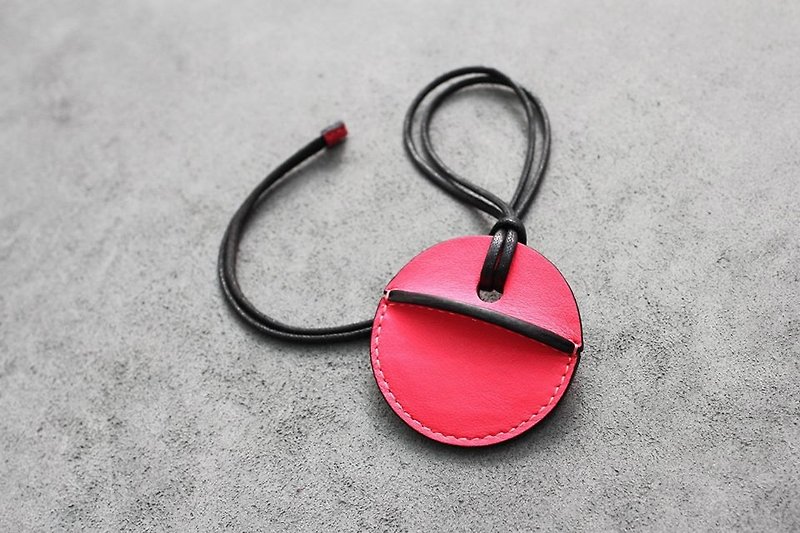 gogoro key holster Peach custom gift - Keychains - Genuine Leather 