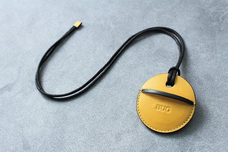 gogoro key holster custom yellow customized gift - Keychains - Genuine Leather 