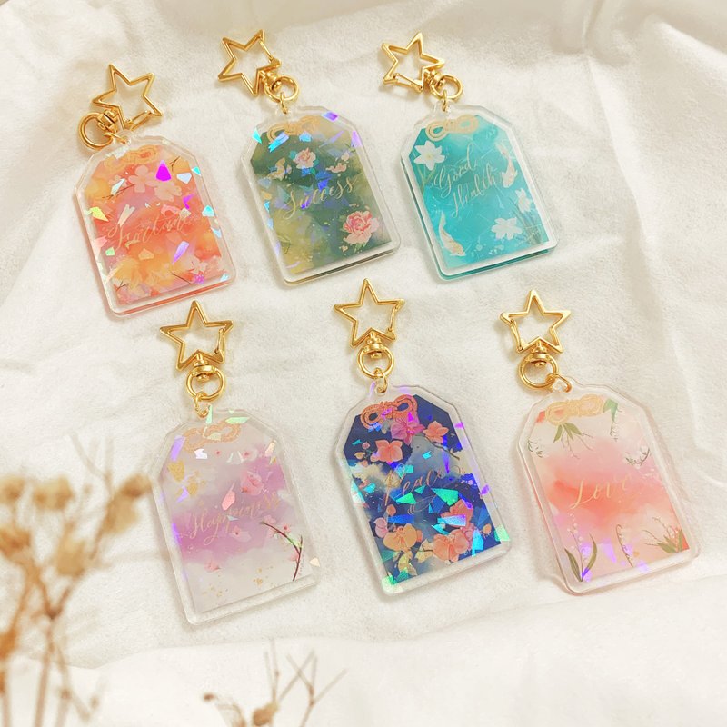 Mstandforc Omamori Crystal Key Chain - ที่ห้อยกุญแจ - พลาสติก หลากหลายสี