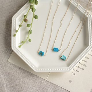 14kgf-Blue Opal ネックレス