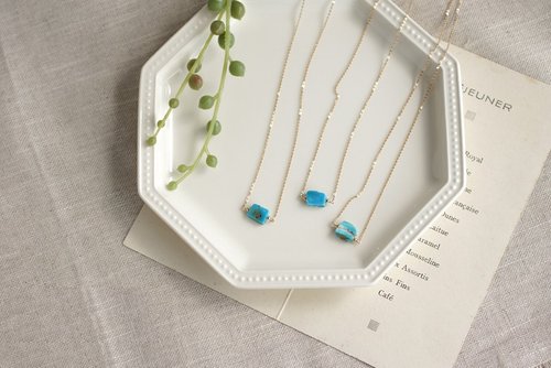 14 kgf-Blue Opal Necklace