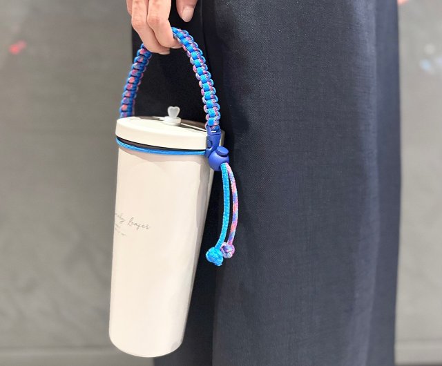 Workshop(s)】Beverage cup. Thermos bottle paracord strap handmade_flat knot  style_one person class_Taipei_weekdays and holidays - Shop lovelife-stone  Knitting / Felted Wool / Cloth - Pinkoi