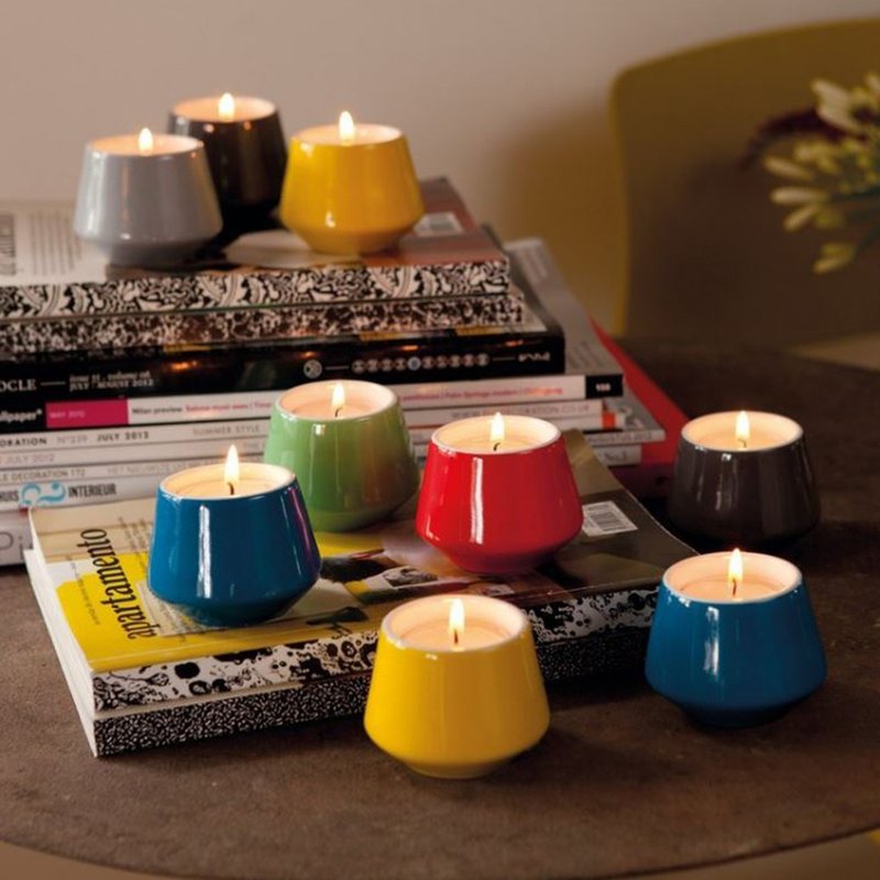 [The first choice for Christmas gift exchange] Jansen+co color candle holder - Candles & Candle Holders - Porcelain Multicolor