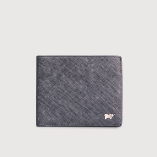 BRAUN BUFFEL 德國小金牛 【免費升級送禮包裝】尚恩A 5卡透明窗皮夾-藍色/BF354-316-NY
