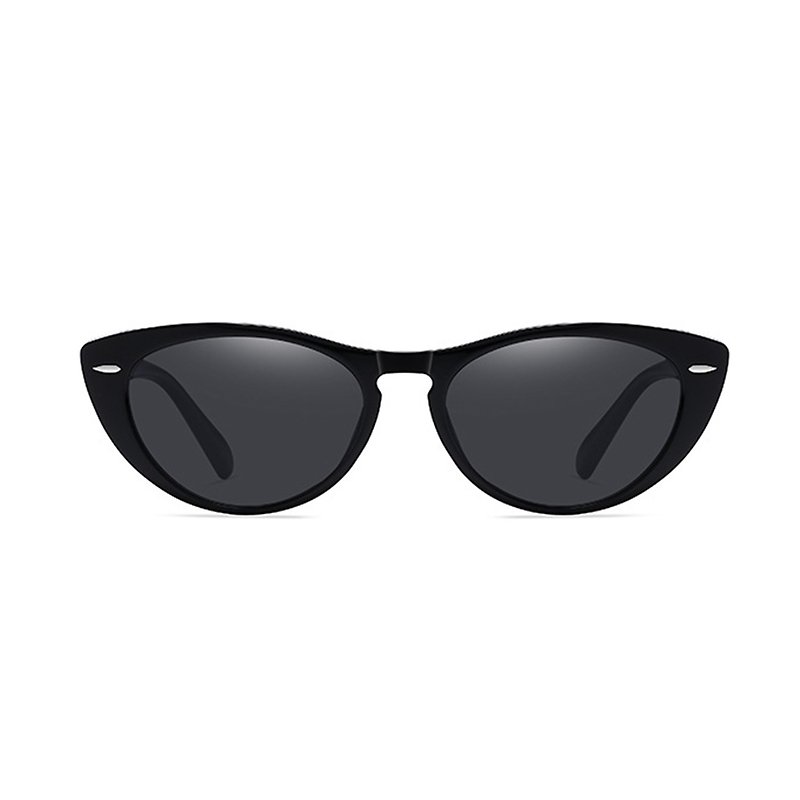 GLISTEN - Audrey Polarized Sunglasses (Black) - แว่นกันแดด - วัสดุอื่นๆ สีดำ