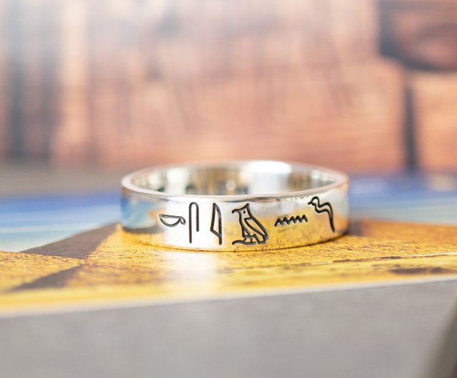 世界一周 古代エジプト【ヒエログリフ】象形文字 925シルバー