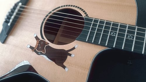 存在音樂｜台北最有溫度的藝文品牌 台灣品牌 流浪貓 鑲嵌全單板 41寸吉他