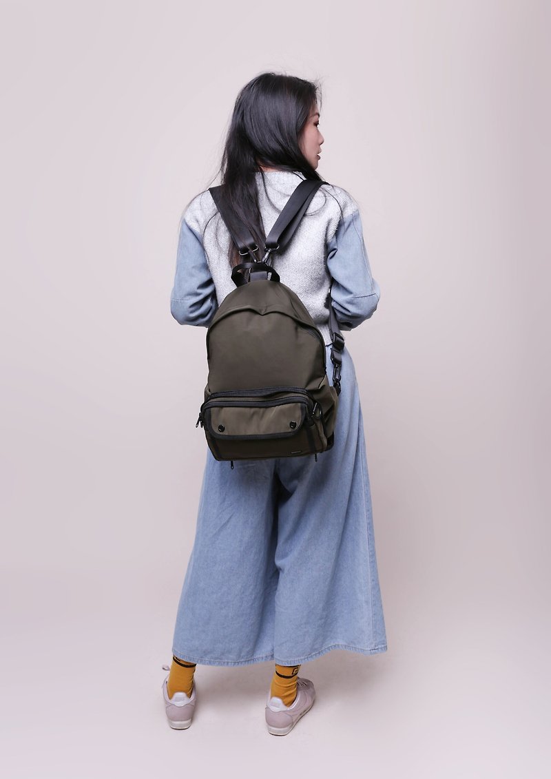 RITE-[E Series Extended Side Backpack] - Backpack Edition Army Green - กระเป๋าเป้สะพายหลัง - วัสดุกันนำ้ หลากหลายสี