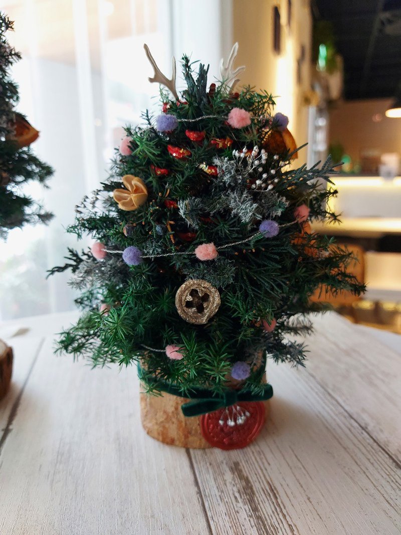 [Christmas gift] No withering pine cone Christmas tree store arrangement of home decorations to exchange gifts - ของวางตกแต่ง - พืช/ดอกไม้ สีเขียว