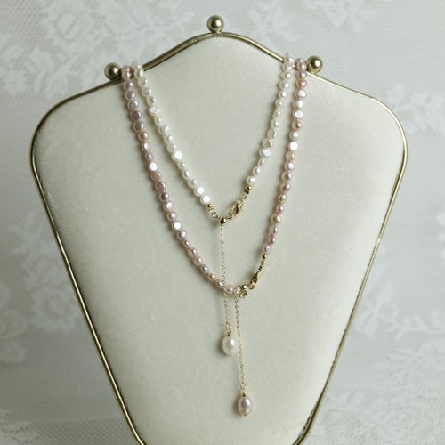Wanju Pearl 宛茱珍珠飾品 小石頭巴洛克Y字鍊 珍珠項鍊 天然淡水珍珠 日常百搭