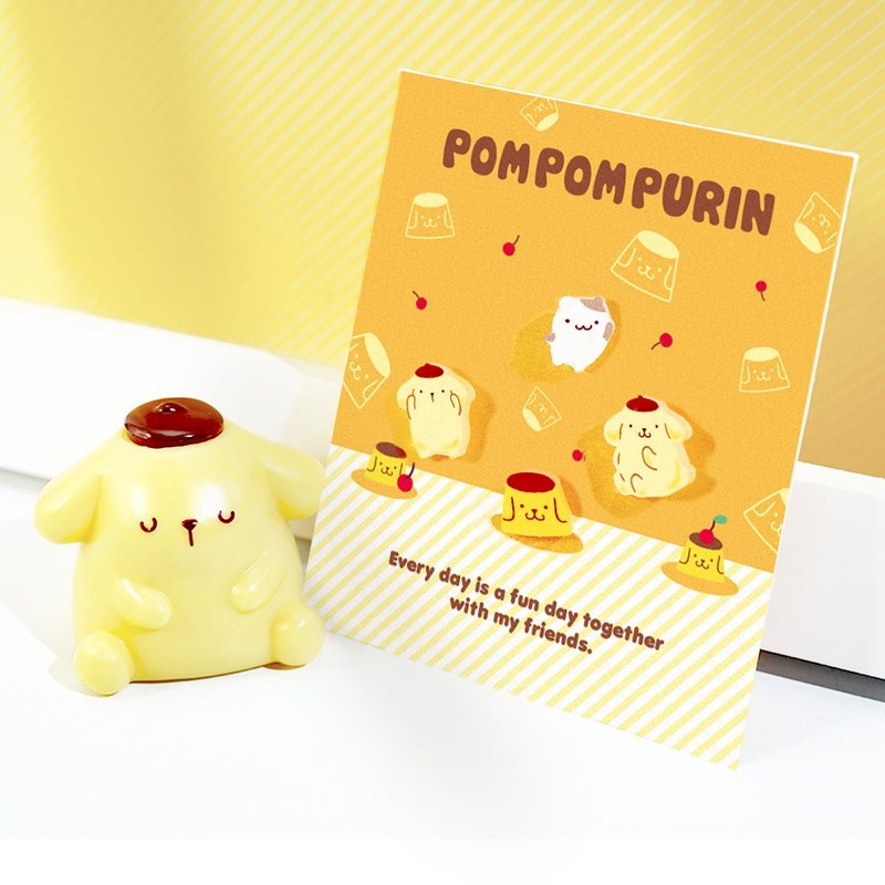 PomPomPurin系列-造型耳環組-布丁狗與夥伴們款 - 耳環/耳夾/耳骨夾 - 其他金屬 多色