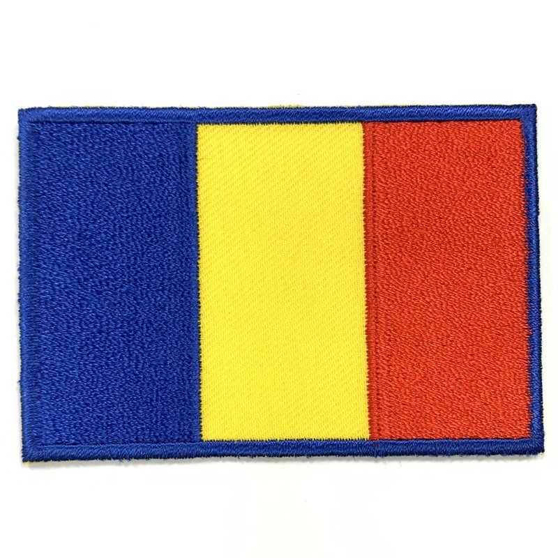 羅馬尼亞 國旗Patch熨斗刺繡徽章 胸章 立體繡貼 裝飾貼 繡片貼 - 徽章/別針 - 繡線 多色