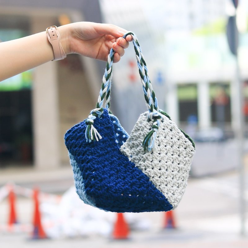 【影片教學+材料包】風車手提袋 - 編織/刺繡/羊毛氈/縫紉 - 棉．麻 多色