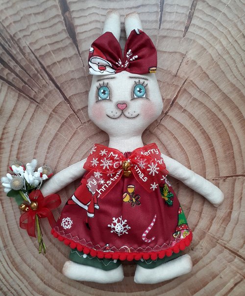 iriiri ウサギのぬいぐるみ　オーナメント人形　作家 iriiri ウサギのぬいぐるみ オーナメント人形 作家