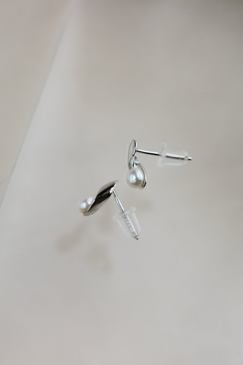 Zuzu Jewelry Pure 925純銀 天然淡水珍珠耳環